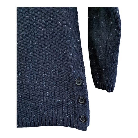 TALBOT'S navy chunky knit mock turtleneck - Picture 4 of 5